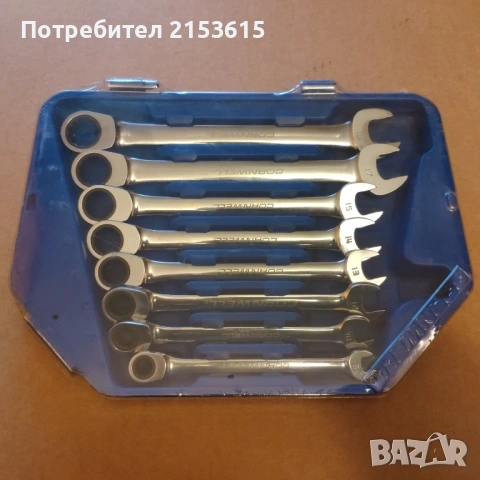 CORNWELL TOOLS 8броя качествени ключове тресчотки, снимка 3 - Ключове - 54860257