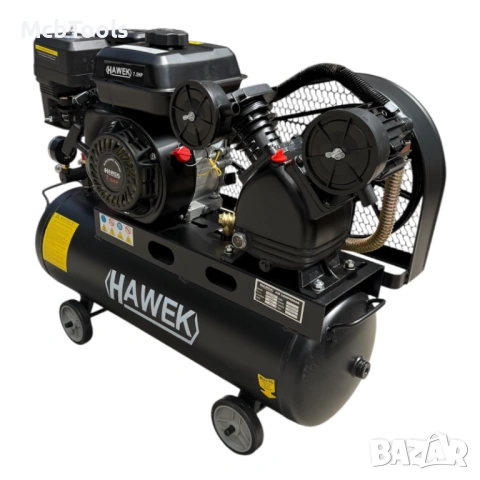 Бензинов компресор за въздух 50 литра 7.5Hp HAWEK, снимка 2 - Други инструменти - 54420047