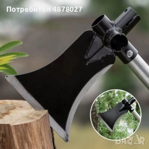 Многофункционален градински инструмент 4 в 1 – брадва, лопата, мотика и сърп в едно, снимка 6 - Градински инструменти - 55253644