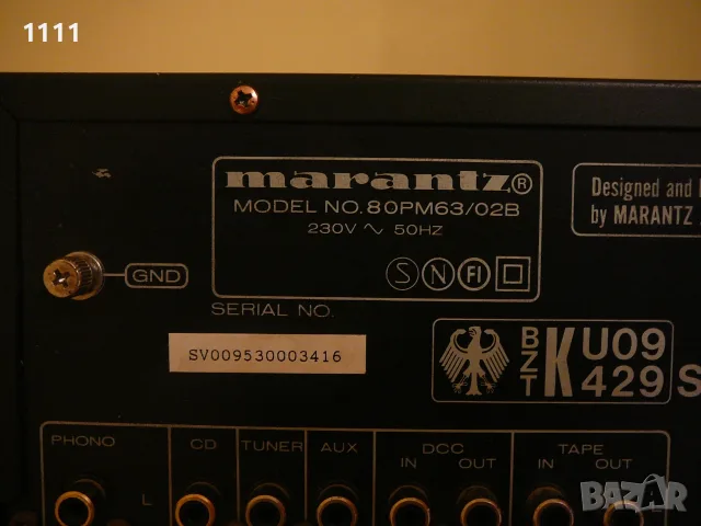 MARANTZ    PM 63, снимка 7 - Ресийвъри, усилватели, смесителни пултове - 55455350