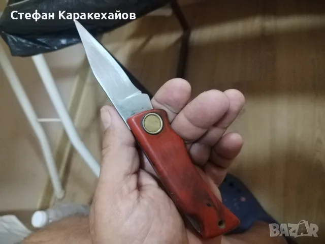 Българска джобна ножка, Глиган , снимка 4 - Ножове - 55676747