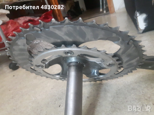 Shimano Тiagra 4600 / 170мм  Само десния курбел със плочите като на снимката, нямам ляв 170мм, снимка 5 - Части за велосипеди - 55072803