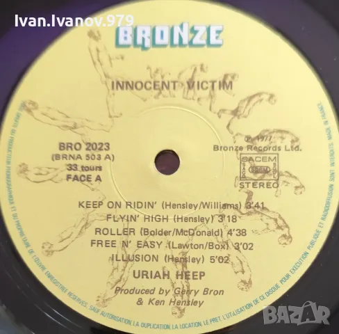Vinyl (Uriah Heep ‎- Innocent Victim), снимка 3 - Грамофонни плочи - 55657010