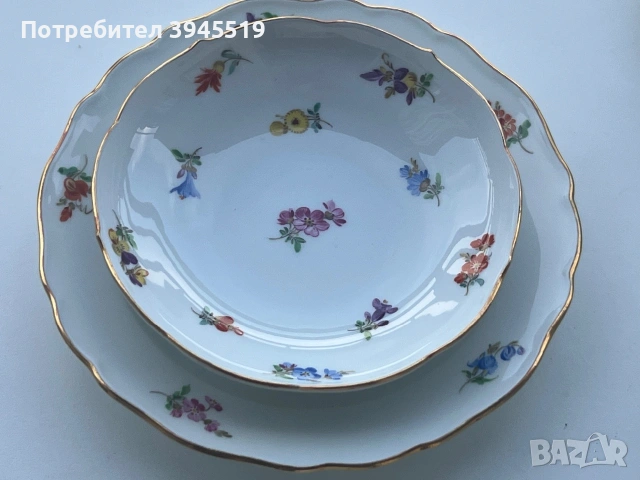 Троен сет Meissen 200 ml, снимка 6 - Антикварни и старинни предмети - 55053386