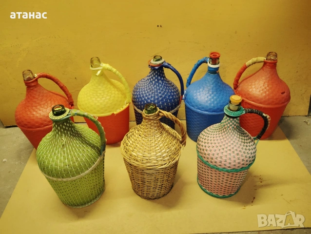 Стари стъклени дамаджани , снимка 2 - Други стоки за дома - 53316692