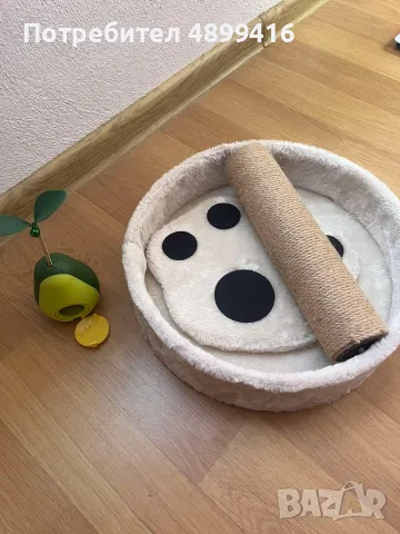 Котешка драскалка с меко легълце+ПОДАРЪК, снимка 2 - За котки - 55433300