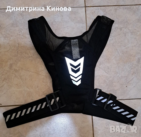 Светлоотразителна жилетка за бягане и колоездене с джобове, снимка 2 - Спортна екипировка - 54541897