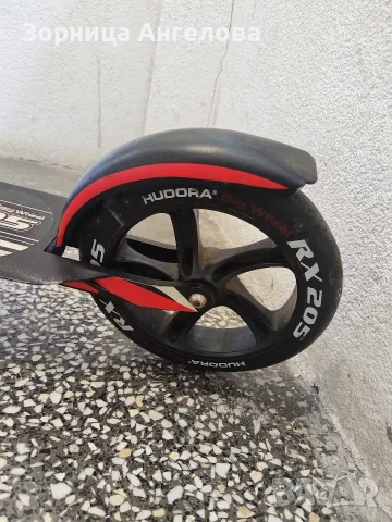 HUDORA RX-205 немска тротинетка, 205 мм колела, алуминиева сгъваема рамка, снимка 6 - Велосипеди - 55595943