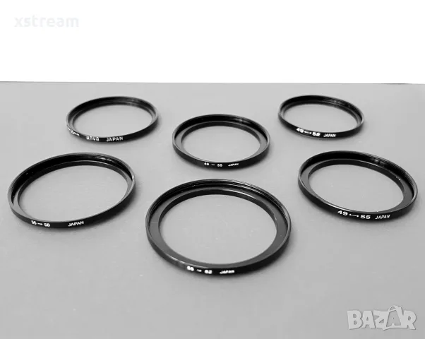 Step-Up Преходник за филтър на резба Различни Размери, Произведен в Япония /Lens Filter Adapter Ring, снимка 2 - Обективи и филтри - 41467490