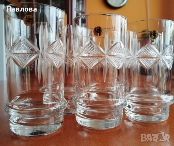 Кристални чаши за безалкохолно , снимка 3 - Сервизи - 55051557