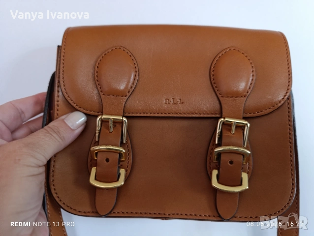 Ralph Lauren мини чанта от естествена кожа 