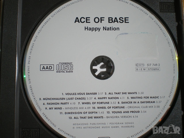 Ace Of Base ‎– Happy Nation 1993 CD, Album, Stereo, снимка 6 - CD дискове - 55223719