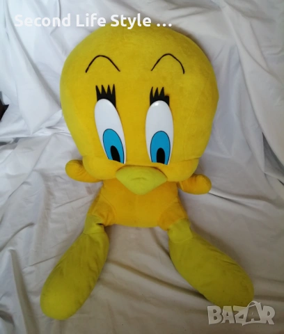 90 см голяма плюшена играчка Туити от „Шантави рисунки“ - Tweety, Looney Tunes, снимка 11 - Плюшени играчки - 54597103