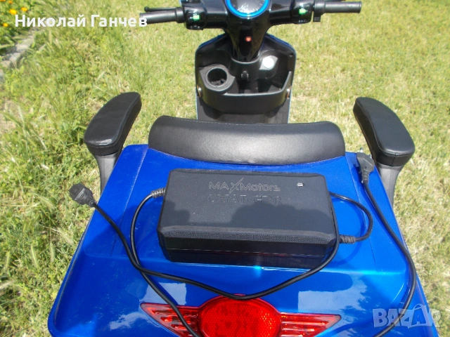 ЕЛЕКТРИЧЕСКА ТРИКОЛКА  „Fullmax R1, 1500W, 60V/20Ah“, синя, CE сертификат1500W, 60V/20Ah, Синя, снимка 9 - Мотоциклети и мототехника - 54671510
