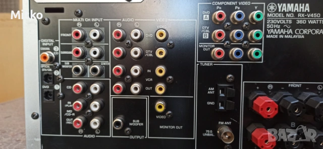 Yamaha RX-V450 ресийвър дистанционно , снимка 8 - Ресийвъри, усилватели, смесителни пултове - 54261562