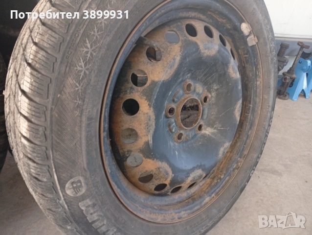 Зимни гуми със стоманени джанти 205/55, 16 за Форд и 20 оригинални гайки, снимка 11 - Гуми и джанти - 54429328