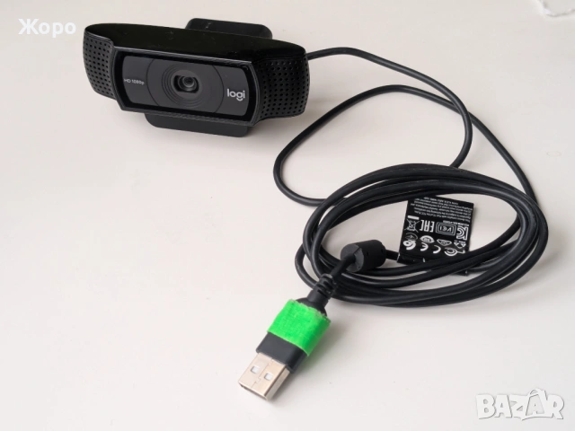 Маркова кaмера logitech c920, снимка 2 - Камери - 54340939