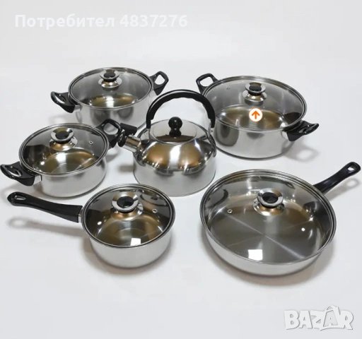 комплект от 12 части за кухня, снимка 5 - Съдове за готвене - 54699621
