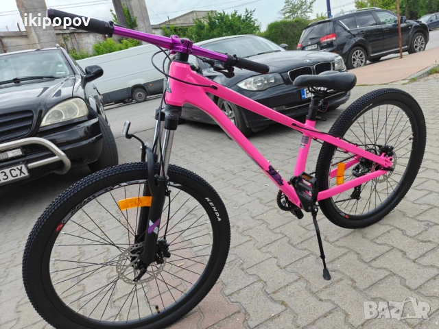 BG Алуминиев велосипед 26" JUMP hdb розов, снимка 6 - Велосипеди - 54493463