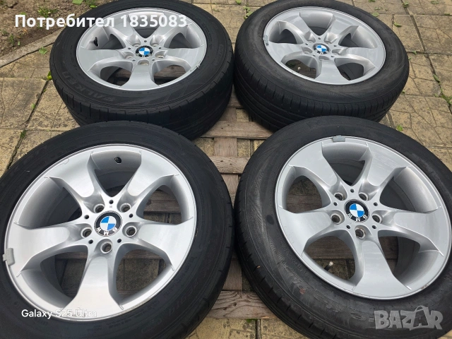Лети джанти 17ки 5х120 BMW + летни гуми 235/55/17, снимка 3 - Гуми и джанти - 54526148