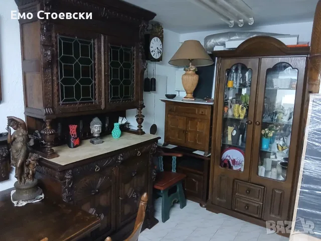 Красива мдф витрина дъб, снимка 2 - Секции и витрини - 53947865