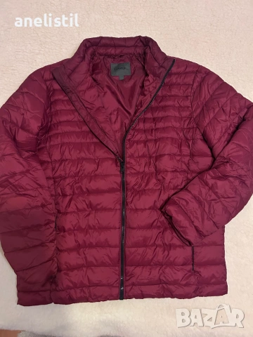 НОВО мъжко олекотено яке George XXL/3XL – бордо – внос Англия