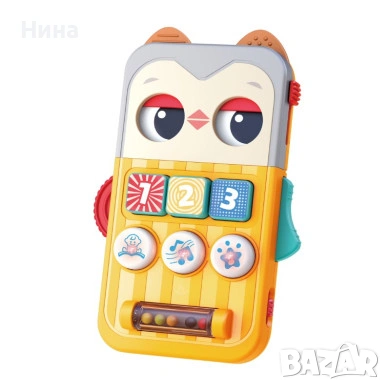 Интерактивна играчка тип „busy board" под формата на телефонче Бухал, Монтесори , снимка 5 - Образователни игри - 54666725