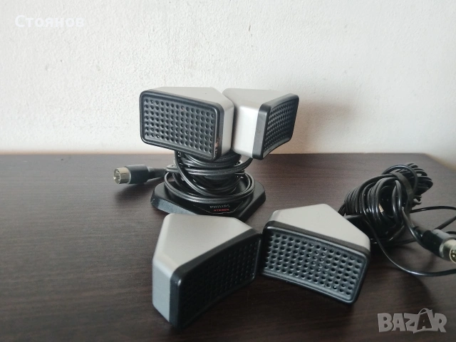 Ретро PHILIPS стерео микрофони  N8402 , снимка 2 - Микрофони - 54629237