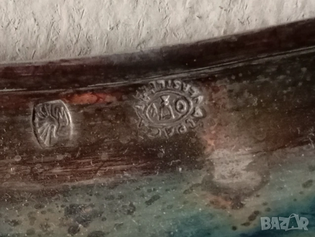 Винтидж посребрен поднос,табла, снимка 5 - Други ценни предмети - 54278875