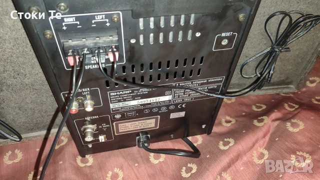 Ретро микро аудио система Sharp CD-Q5 – Като нова, всичко работи!, снимка 5 - Аудиосистеми - 54570203