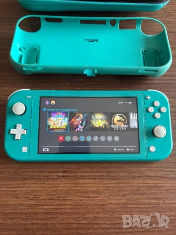 Nintendo Switch Lite Turquoise, снимка 2 - Nintendo конзоли - 54595060