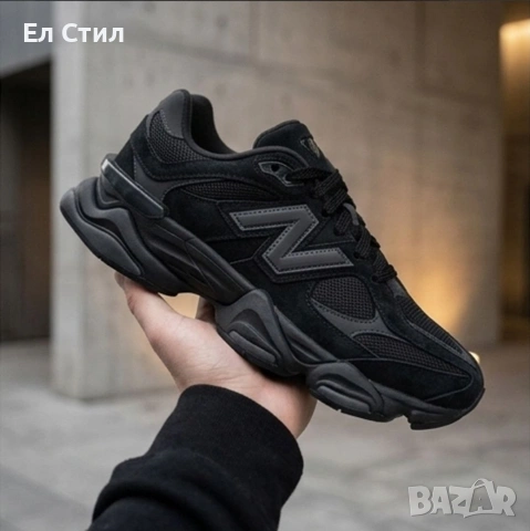 📌Маратонки New Balance 9060 „Triple Black 41 42 43 44 45 46 Цена 67€ Еконт, снимка 2 - Маратонки - 54335242