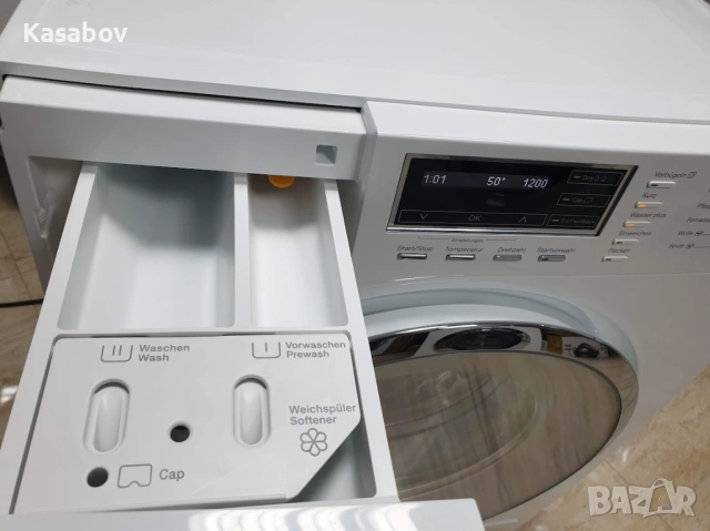 Miele W1 - TwinDos - Подсветка - Пералня Миеле 12м Гаранция, снимка 6 - Перални - 54273786