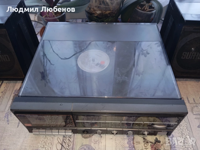 Ретро комбо грамофон ,касетофон и радио Universum, снимка 6 - Грамофони - 55155970