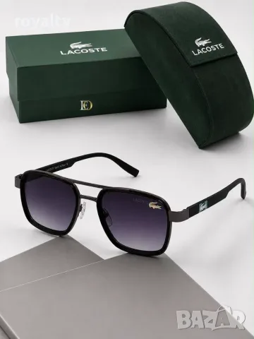 Lacoste Нови Мъжки Слънчеви Очила Различни Цветове с Кутия и Калъф 