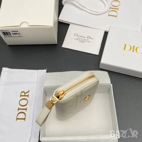 Christian Dior Caro Zipped Coin Wallet, снимка 3 - Портфейли, портмонета - 55417627