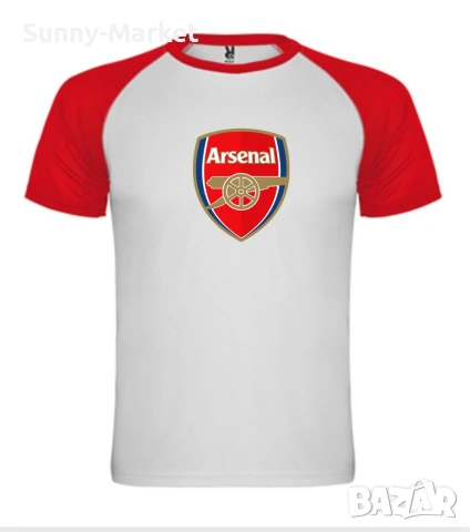 Тениска футоболна Арсенал Arsenal фланелка мъжка размери от С до 3ХЛ