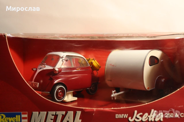 REVELL 1/18 BMW ISETTA CAMPER КЕМПЕР КАРАВАНА МОДЕЛ КОЛИЧКА, снимка 4 - Колекции - 54484745