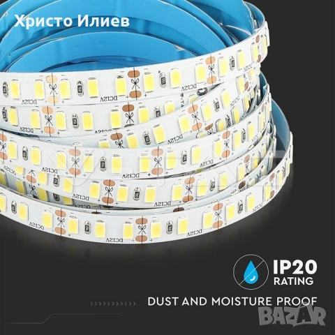 VTAC LED лед лента SMD5730 18W/м 5м 120 LED/м 3000Lm/м 12V 3, снимка 5 - Лед осветление - 54222299