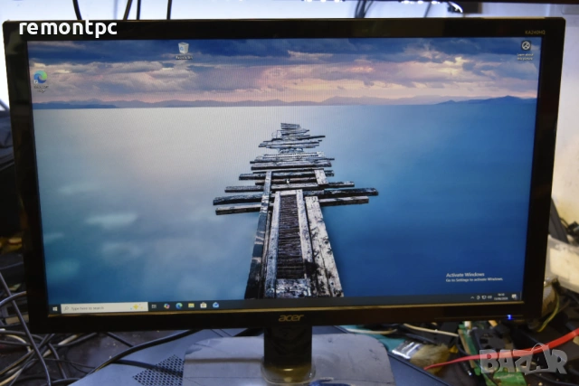 Монитор 23.6" Acer KA240HQ Full HD тви входа, снимка 4 - Монитори - 54916608