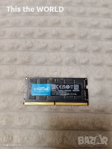 RAM памет за лаптоп Crucial 32GB DDR5-5600Mhz 