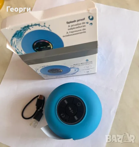 Мини Bluetooth колонка за баня Verk 06334 с вендуза, LED и IPX4