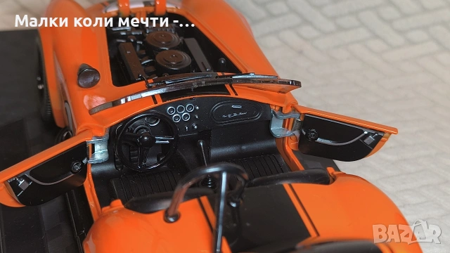 метална количка Shelby Cobra .Мащаб 1:20.Чисто нова, снимка 8 - Колекции - 54909907