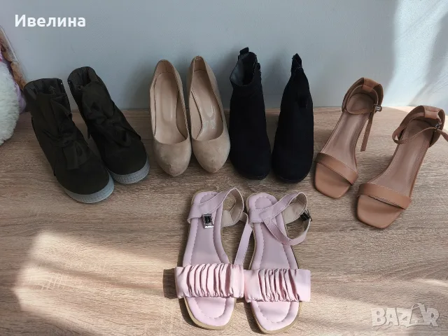 Комплект обувки 38 номер, снимка 11 - Дамски обувки на ток - 55636165