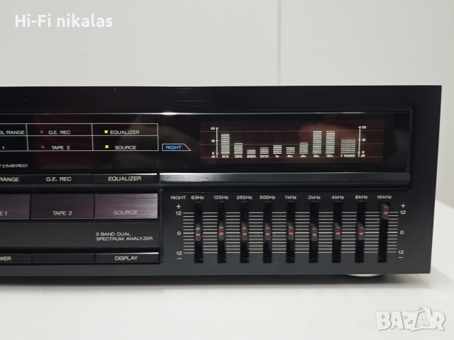 EQ стерео графичен еквалайзер Hi-Fi ретро AKAI EA-M719, снимка 3 - Еквалайзери - 54835490