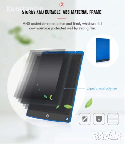 Преносим електронен таблет за рисуване, снимка 4 - Рисуване и оцветяване - 54346949