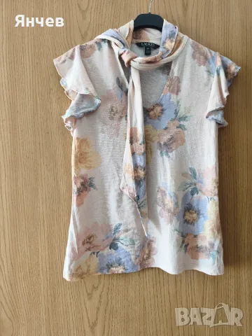 Ralph Lauren блуза с лен ,S, снимка 3 - Тениски - 55506350