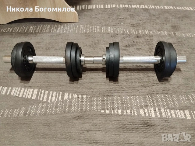 Дъмбели, снимка 2 - Фитнес уреди - 54284690