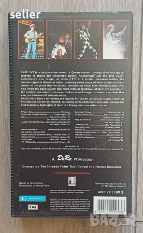 Queen ‎– Rare Live (A Concert Through Time And Space) Оригинална касета VHS Издание 🇬🇧 UK 1989г Съ, снимка 2 - Други жанрове - 55001884