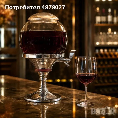 Парти диспенсър за напитки 3.5 л с отделение за лед, дозатор за вино, бира, коктейли, сок и вода, пр, снимка 2 - Аксесоари за кухня - 55598454